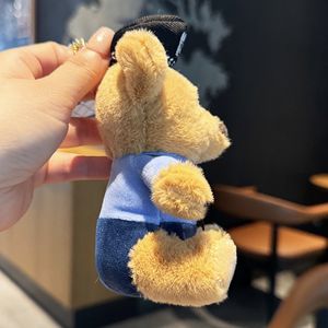 Nouvel Arrivage Porte-clés Pendentif Ours en Peluche Mini Uniforme Policier Pompier Agent de Police Routière Cadeaux à Suspendre - Product Image 5