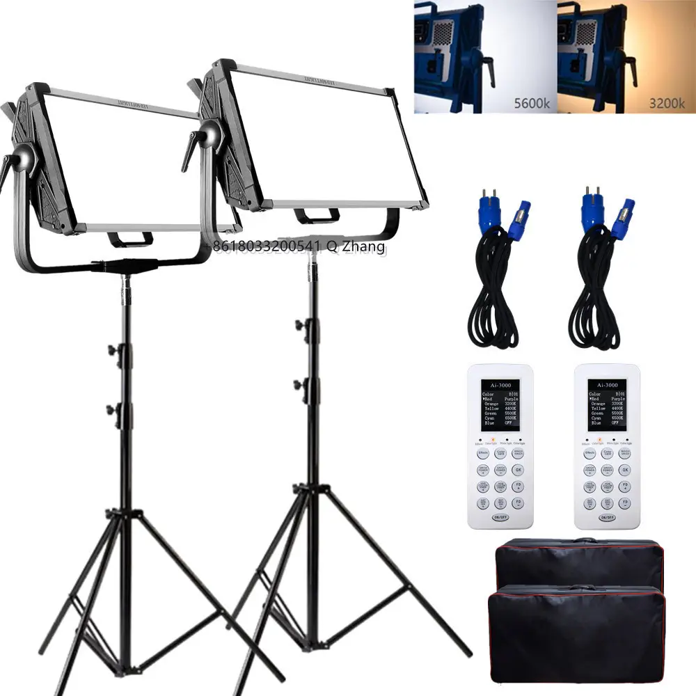 Fabriek Verkopen! Yidoblo Bi-Color AI-3000BI Led Zachte Paneel Videoproductie Lichte Studio Fotografie Camera Licht Apparatuur 300W