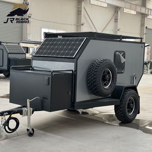 Mini remolque todoterreno mini <span class=keywords><strong>caravana</strong></span> rinoceronte negro quinta rueda <span class=keywords><strong>4x4</strong></span> estilo europeo fibra de vidrio camping mejores caravanas pequeñas Australia - Product Image 1