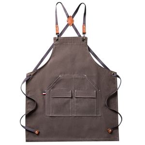 Tabliers de cuisine unisexes imperméables à poches et logo personnalisé pour usage quotidien – Collection Restaurant Products Canvas - Product Image 1
