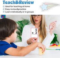 Cartes flash de mathématiques pour l'apprentissage précoce des enfants de 3 à 6 ans, reconnaissance des nombres et compétences en comptage, paquet en carton