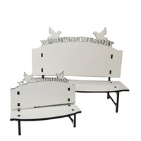 Cadre photo en bois personnalisé en forme de banc, présentoir pour sublimation, décoration intérieure