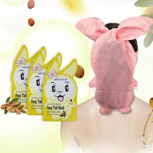 MOND'SUB Perawatan Rambut Organik Minyak Argan Hair Cap Sheet <span class=keywords><strong>Relaxer</strong></span> Spa Cream Silky Protein pony Tail Hair Mask untuk Rambut Rusak - Product Image 5