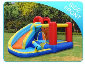 Meilleure vente 2026 : Château gonflable 5-en-1 avec toboggan aquatique <span class=keywords><strong>pour</strong></span> le plaisir estival en extérieur - Product Image 2