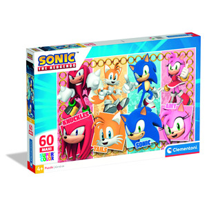 CLEMENTONI SUPER COLOR - Rompecabezas MAXI SONIC de 60 piezas - Product Image 1