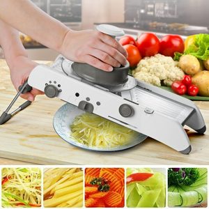 Smartpan 4 vitesses réglable <span class=keywords><strong>mandoline</strong></span> trancheuse multifonctionnel coupe-légumes râpe déchiqueteuse - Product Image 3