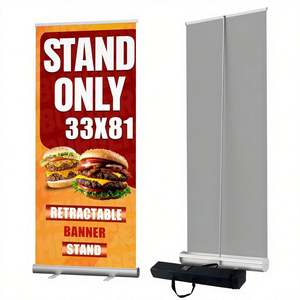 Exhibidores de Pancartas Enrollables Eléctricos Automáticos para Ferias Comerciales, Pancartas Enrollables Retráctiles de Calidad Duradera para Publicidad - Product Image 1