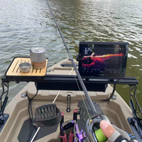 Plate-forme de kayak en PVC pour accessoire d'artisanat de pêche en plein air avec support de détecteur de poisson et support de dérive de projecteur