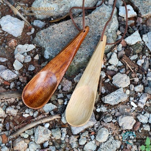 Cuillère en bois d'extérieur, cuillère à suspendre, cuillère, cuillère à confiture, cuillère à thé, cuillère japonaise, fourchette, cuillère à assaisonnement - Product Image 3