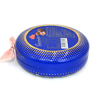 Boîtes d'emballage en métal personnalisées en forme de beignets ronds, bonbons, boîtes en fer
