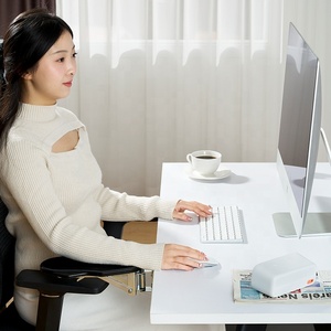 Ergonomic cánh tay còn lại hỗ trợ cho máy tính bàn 180 độ xoay Clamp-on tay vịn hỗ trợ cổ tay nghỉ ngơi - Product Image 4