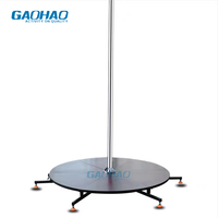 GAOHAO la barre de danse circulaire mobile pour scène de spectacle, barre de danse statique rotative pour fitness