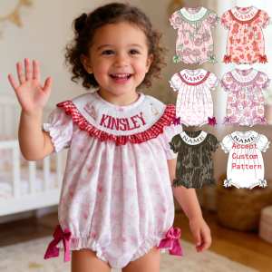 Abiti Smock Vintage Yihui per Bambine, Vestiti Estivi da Principessa Ecologici, Casual con Stampa Floreale, Tutine Boutique per Bambine - Product Image 1