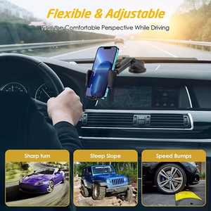360-Grad Drehbarer Kunststoff-Autonavigationsständer Ausziehbarer Halter mit Starkem Saugnapf für Armaturenbrett und Mittelkonsole - Product Image 6