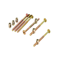 Kit de boulons et écrous cylindriques en acier au carbone sur mesure M6 M8, vis de connexion pour lits, berceaux, chaises, tables