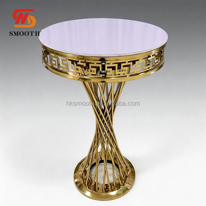 Base para Pastel de Boda Elegante, Decoración Dorada, Soporte para Exhibición de Postres, Accesorios para Eventos y Fiestas de Hotel - Product Image 1