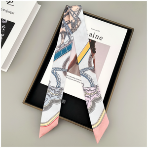 Sseuredam primavera estate Mini sciarpa di seta Petit Bandeau cravatta marmitta con Look per gli ospiti per ufficio o serata fuori - Product Image 1