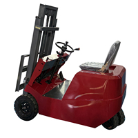 Chariot élévateur électrique compact à double roue arrière avancée, direction hydraulique, conception compacte, largeur de 1 mètre, batterie au plomb-acide solide