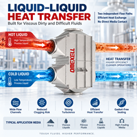 Échangeur de chaleur à plaques à large interstice entièrement soudé, fiable, en acier inoxydable 316L, compatible avec les suspensions de pâte pour les papeteries
