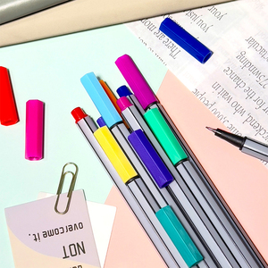 Tedarikçi OEM çok renkli Fineliner kalem çizim ve günlüğe kullanım için ince 0.4mm ipuçları pürüzsüz su bazlı mürekkep ile setleri - Product Image 2