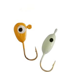 OEM/ODM 10 #   8 #   6 #   Hameçon de pêche d'<span class=keywords><strong>hiver</strong></span> coloré avec ardillon, mini hameçon à tête plombée - Product Image 3