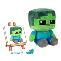 Peluche personnalisée avec boîte surprise - Design brodé fonctionnel, matériaux en nylon et peluche longue