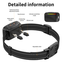 Automatisches, wiederaufladbares Anti-Bell-Halsband aus Nylon für Hundetraining – Schock, Vibration, Piepton – Langlebiges Haustierverhaltenszubehör