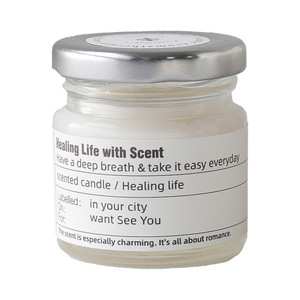 Venta al por Mayor de Frascos de Vidrio Personalizados para Velas, Decoración del Hogar, Velas Aromáticas de Lujo con Cera de Soya, Mini Velas Perfumadas - Product Image 4