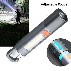 800mAh có thể sạc lại EDC <span class=keywords><strong>Torch</strong></span> ánh sáng với móc cho cắm trại ngoài trời siêu sáng mini Túi xách tay Led đèn pin không thấm nước - Product Image 3