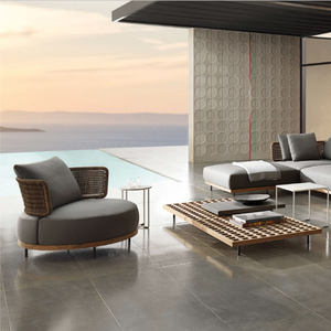 Di Fascia alta Su Misura Giardino <span class=keywords><strong>Esterno</strong></span> In <span class=keywords><strong>Rattan</strong></span> <span class=keywords><strong>Sintetico</strong></span> Divano Set Componibile Wicker Italiana Moderna di Lusso Patio Divano Da Giardino - Product Image 2