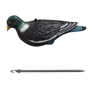 Realistische, duurzame, milieuvriendelijke PE-plastic duivenlokvogel voor buitenjacht, met ingebouwde stok voor tuin- en huisdecoratie - Product Image 2
