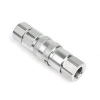 Raccord hydraulique forgé à dégagement rapide fileté, finition peinte, filetage NPT 1/2 pouce pour excavatrice et chargeuse