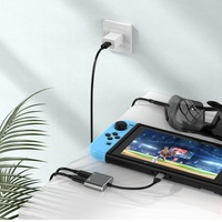 Adaptateur de station d'accueil Type C pour lunettes intelligentes AR 2 en 1, hub USB C 4K 60Hz pour téléphone, ordinateur, console de jeu, Switch