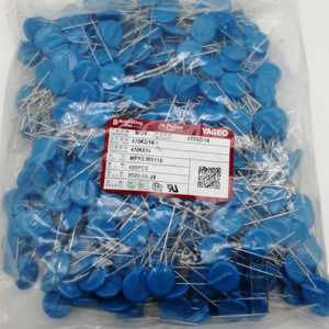 Varistor <span class=keywords><strong>de</strong></span> Óxido <span class=keywords><strong>de</strong></span> <span class=keywords><strong>Zinc</strong></span> MOV 470KD14 Nuevo y Original, 14MM 47V, Protector Contra Sobretensiones, Condensador - Product Image 1