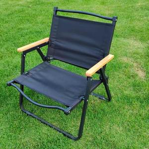 Chaise de camping et de pêche pliable portable en aluminium à grain de bois Kermit pour l'extérieur - Product Image 3