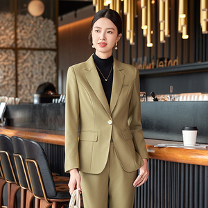Großhandel koreanischen Stil Damenmode 2-teiligen Business-Anzug Plus Size <span class=keywords><strong>Blazer</strong></span> und Hosen Set für Büro - Product Image 6