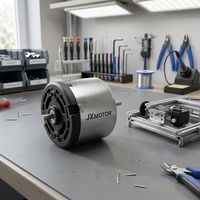 Moteur CC 24V 520 Mini à aimant permanent brossé haute vitesse pour robot, appareil électroménager, bricolage personnalisé