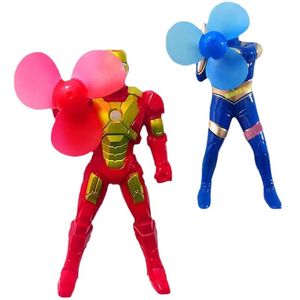 Superman Mini Handheld Light Up Fan Plastic Manual Toy For Kids Age 5 7 Years Unisex Gift - Product Image 1