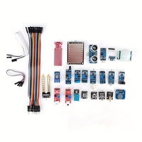 Kit de modules de capteurs 16/22/37-en-1 pour R3 Mega2560 - Suite d'apprentissage pour débutants avec capteur de chaleur infrarouge, capteur ultrasonique, capteur d'humidité du sol DHT11, L