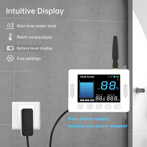 Système de surveillance de niveau de réservoir à ultrasons TLC2404LS-WL-S LoRa avec affichage WiFi, alimentation solaire, portée de 10 m, indicateur de niveau <span class=keywords><strong>d</strong></span>'<span class=keywords><strong>eau</strong></span> <span class=keywords><strong>et</strong></span> <span class=keywords><strong>d</strong></span>'huile - Product Image 4