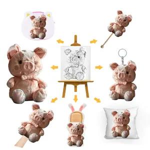 Personalized Custom Pig Plush Toys Custom Stuffed Animal Pig Toys Plush Custom Soft Dolls