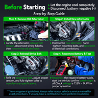 Démarreur automatique Dynamo Générateur 11231 AMT0194 A2TJ0481 VMT0194 04801323AB Alternateur de voiture pour DODGE AVENGER 2008-2013