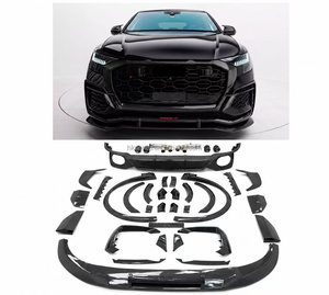 Kit carrosserie en fibre de carbone pour Audi RSQ8, kit carrosserie RSQ8 amélioré avec spoiler avant en fibre de carbone style AT - Product Image 1