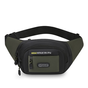 Men's Chest Bag Oxford Cloth Multi Layer Durable Outdoor Crossbody Bag Gray Black Military Green Dark Blue - Product Image 4