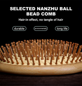 Peine de madera para masaje del cuero cabelludo para mujer y hombre, el mejor peine con cojín de aire para la pérdida de cabello, masajeador, venta al por mayor - Product Image 4