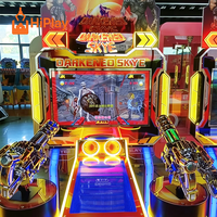 HiPlay Factory 2P Gatling Gun Shooting Arcade Simulator Coin Operated Game for FEC Mall Amusement Park