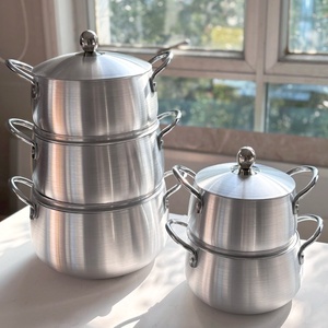 Ollas de aluminio para sopa y caldos, utensilios de cocina, juego de ollas, cacerolas, juego de ollas de cocina - Product Image 6