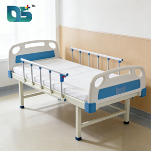 Cama Manual con Manivela Cromada, Barandillas de Aleación Plegables de 5 Secciones, Cabecera de ABS, para Cuidado Médico Hospitalario y Residencias de Ancianos, Económica - Product Image 2