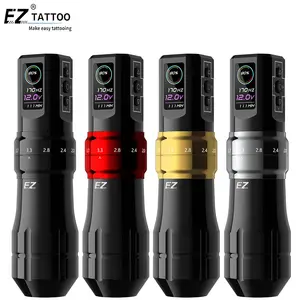 Wholesale EZ Tattoo P3 PRO Big Glossy Finish Grip Adjustable Stroke Wireless Tattoo Pen Gun Machine Wireless With APP Function