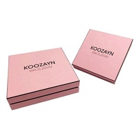 Boîte cadeau en carton carrée avec couvercle et base personnalisés pour kit cosmétique, outils de maquillage, parfum, perruques